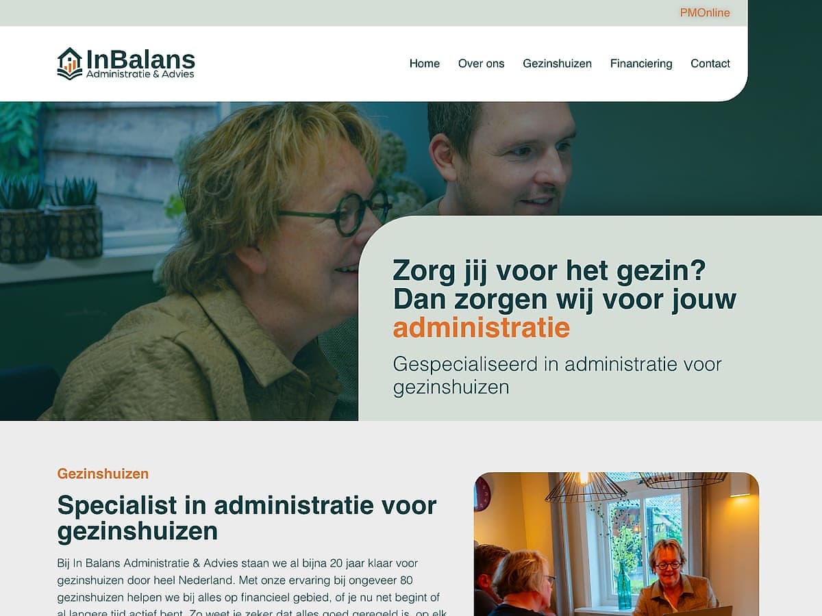 De website van In Balans
